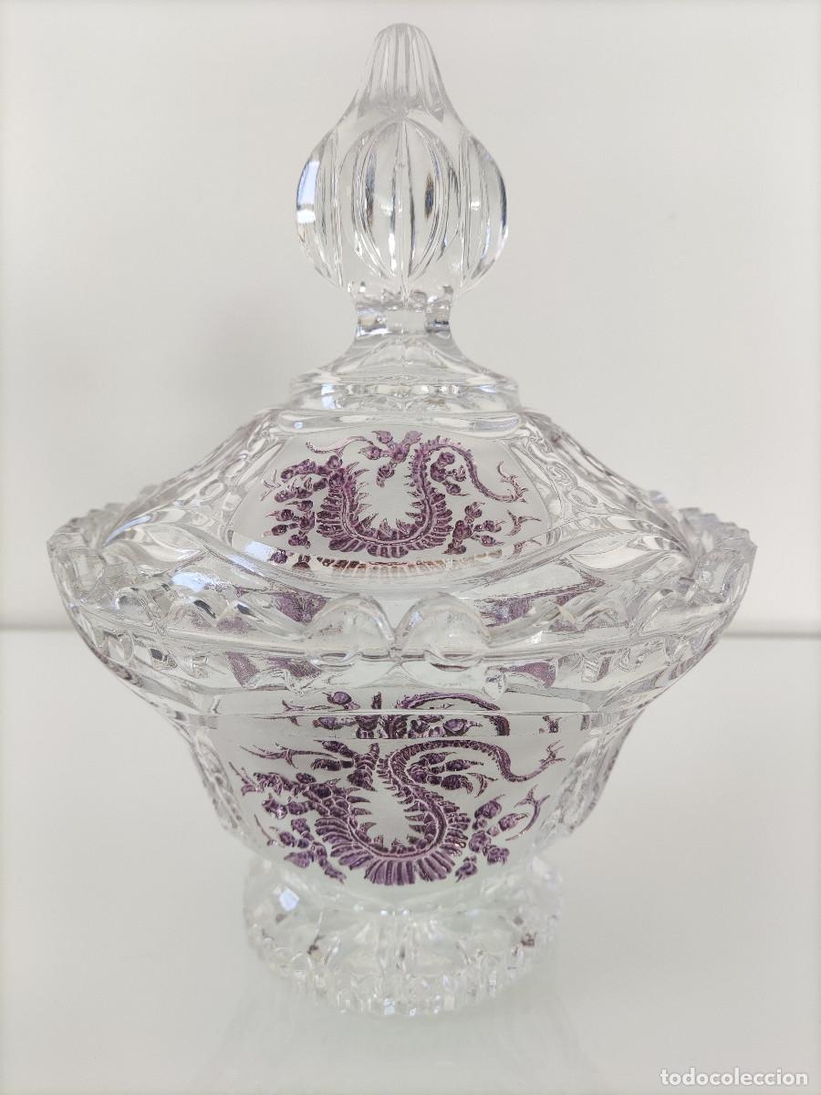 Antig&uuml;edades: Bombonera de cristal tallado - Foto 1
