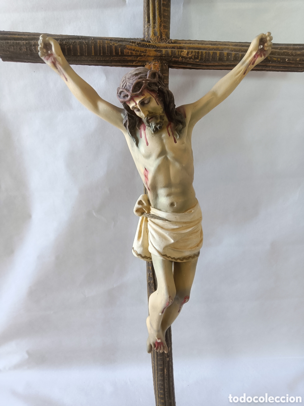 Antig&uuml;edades: Antiguo crucifijo - Foto 2