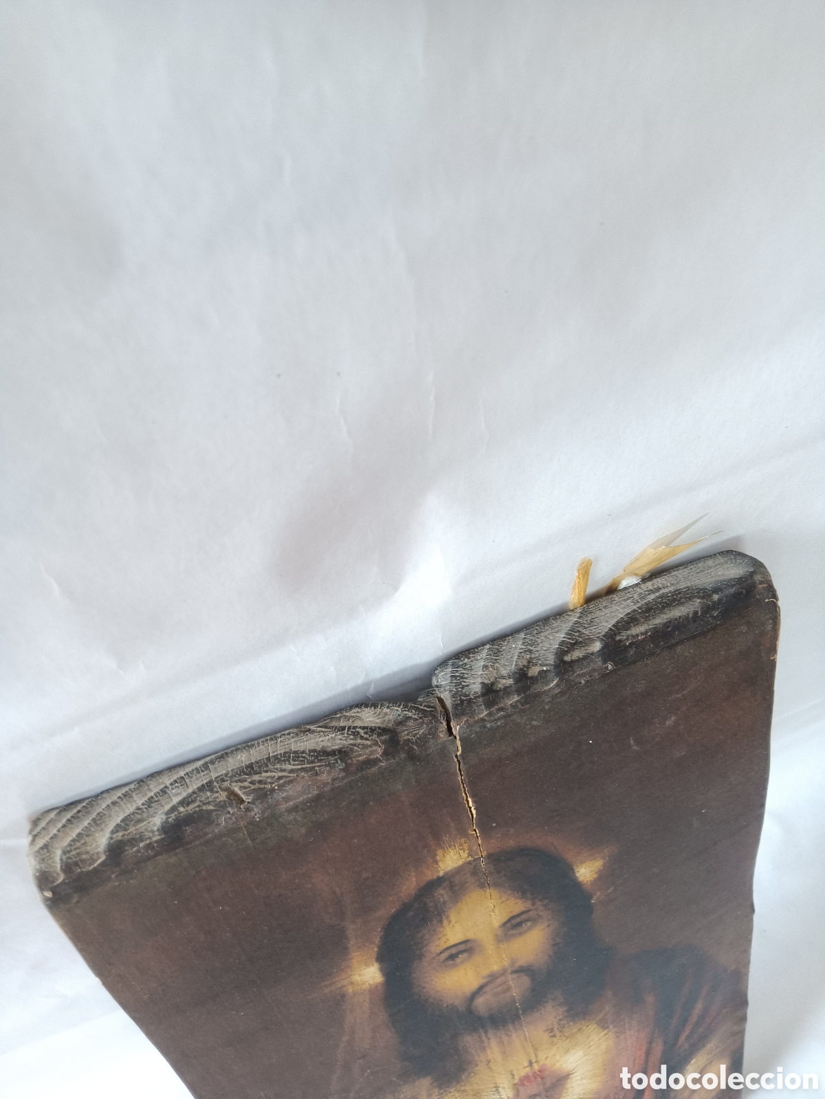 Antig&uuml;edades: Antiguo retablo coraz&oacute;n de jes&uacute;s - Foto 2