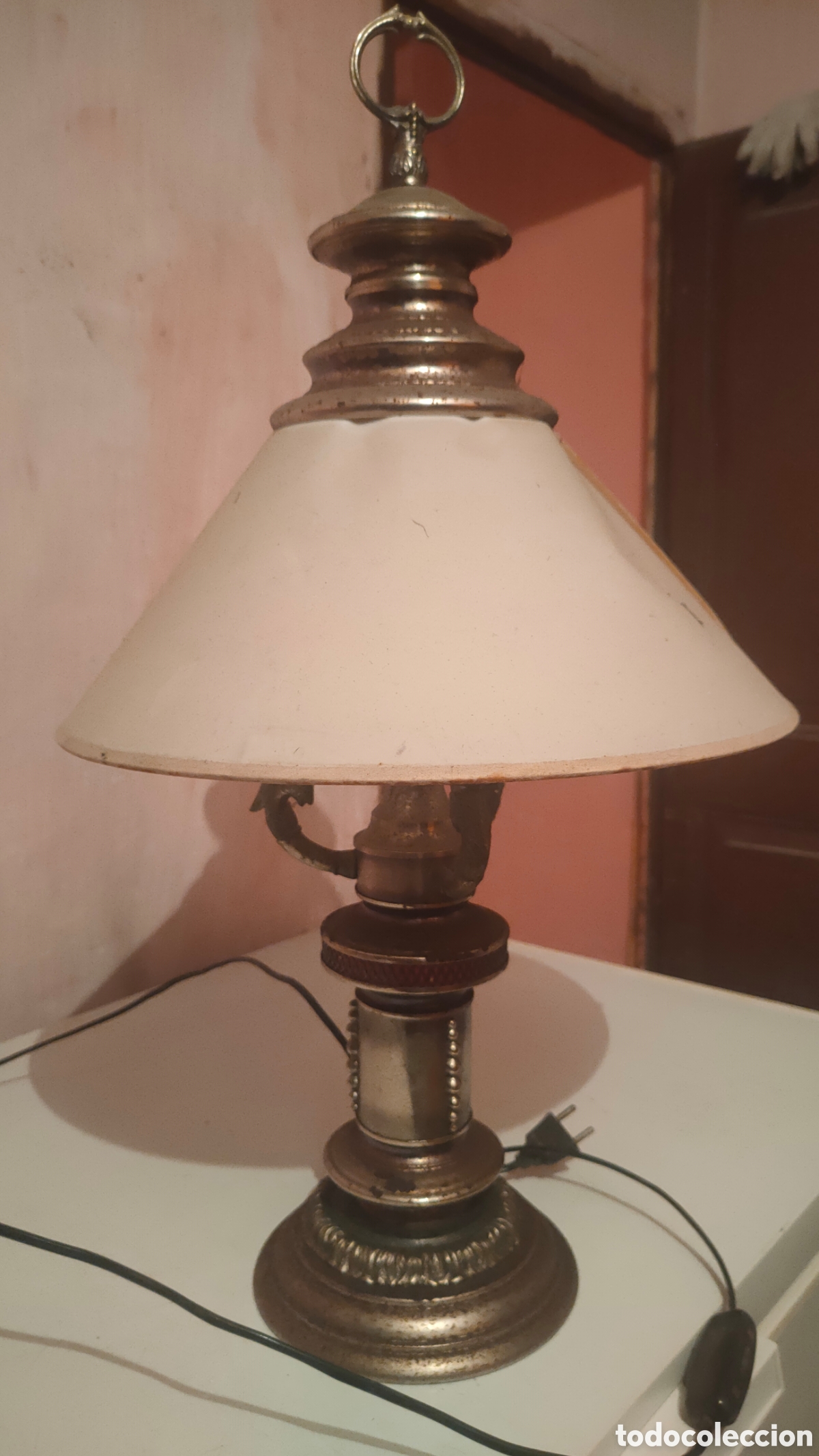 Antig&uuml;edades: L&aacute;mpara antigua - Foto 1