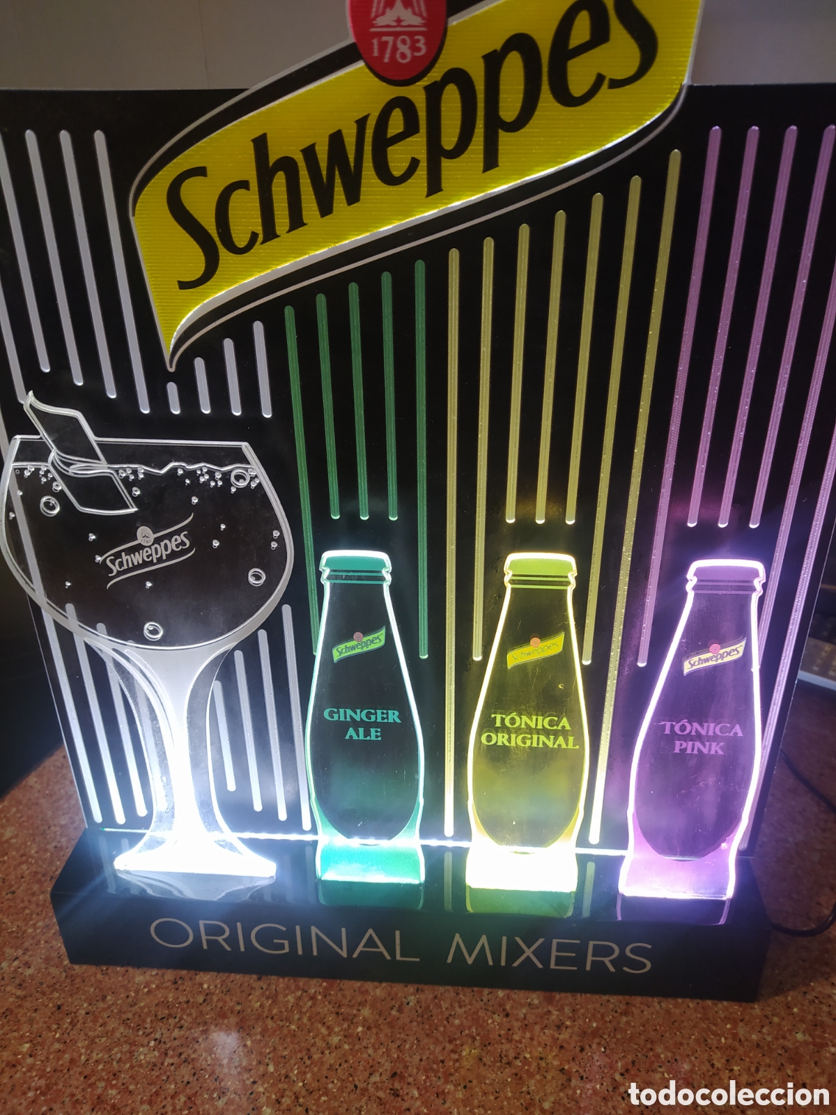 Antig&uuml;edades: Cartel luminoso schweppes - Foto 4