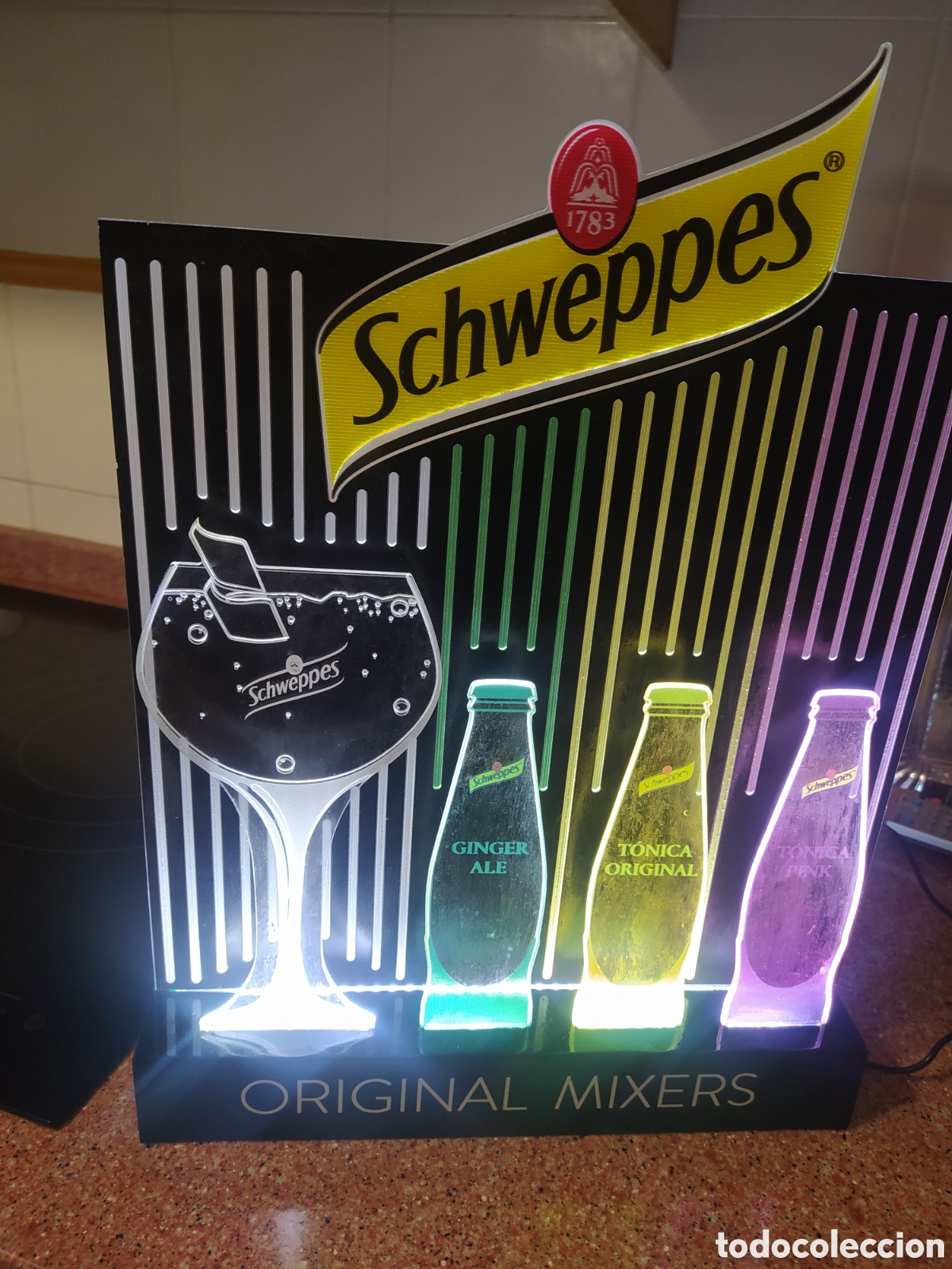 Antig&uuml;edades: Cartel luminoso schweppes - Foto 1