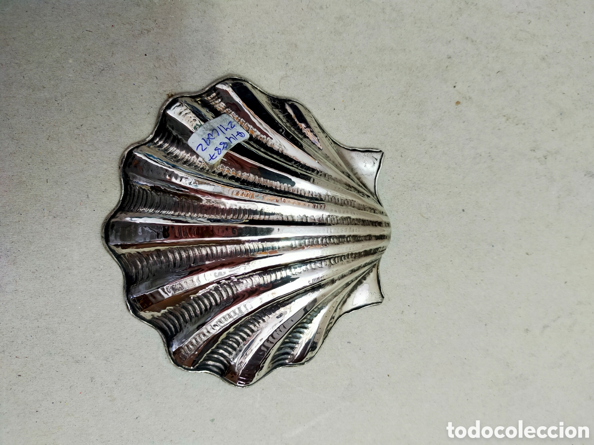 Antig&uuml;edades: CONCHA DE BAUTISMO EN PLATA. - Foto 4