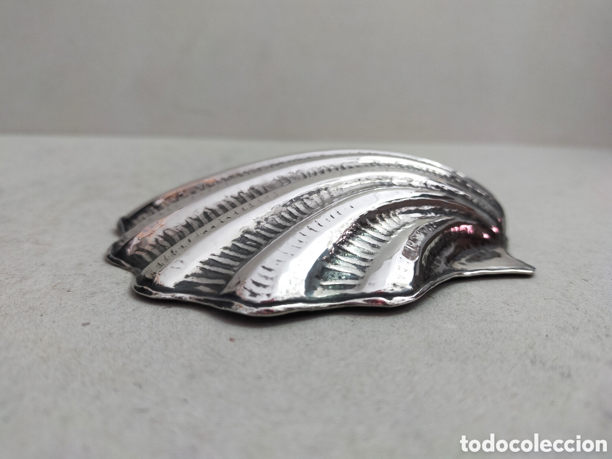 Antig&uuml;edades: CONCHA DE BAUTISMO EN PLATA. - Foto 6