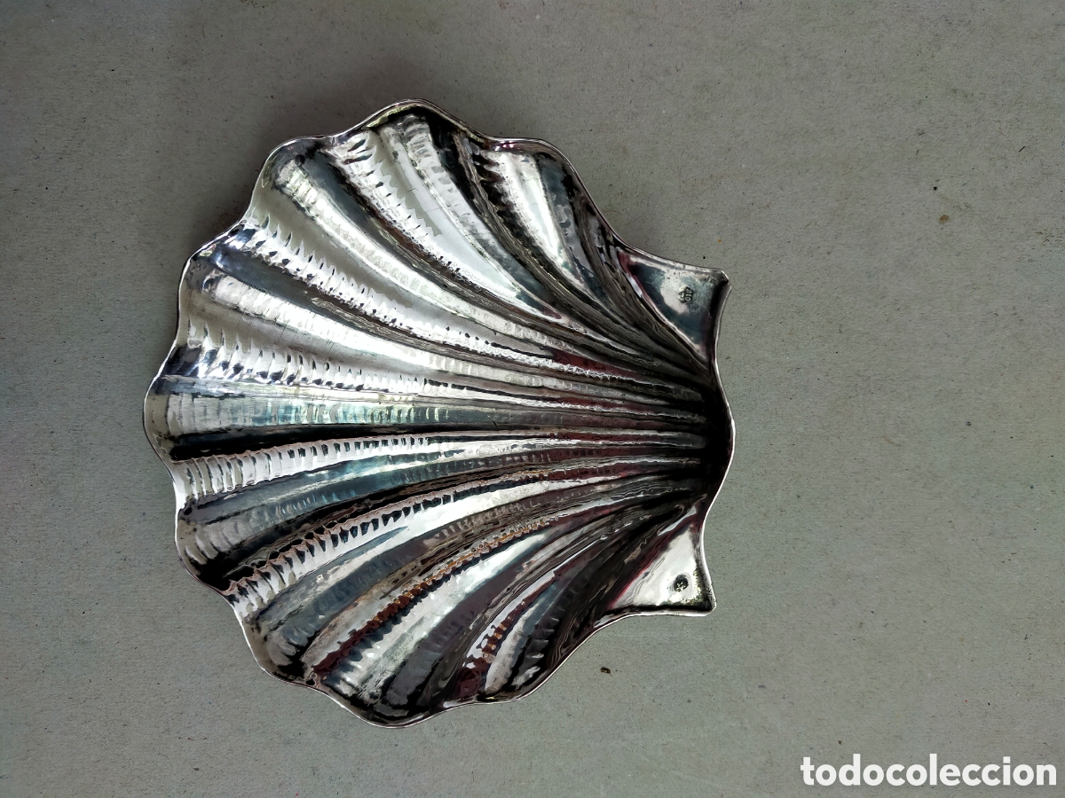 Antig&uuml;edades: CONCHA DE BAUTISMO EN PLATA. - Foto 7