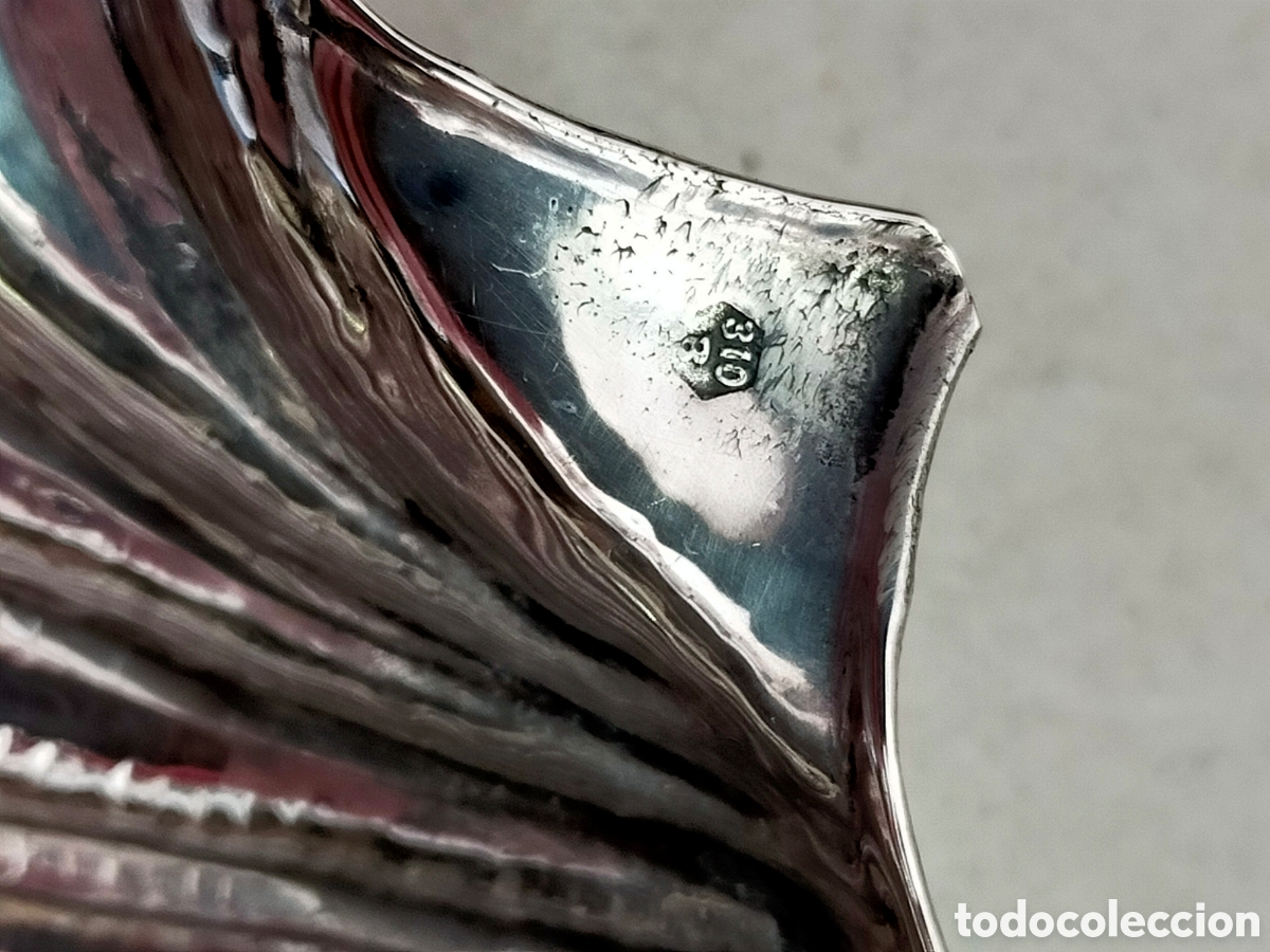 Antig&uuml;edades: CONCHA DE BAUTISMO EN PLATA. - Foto 9