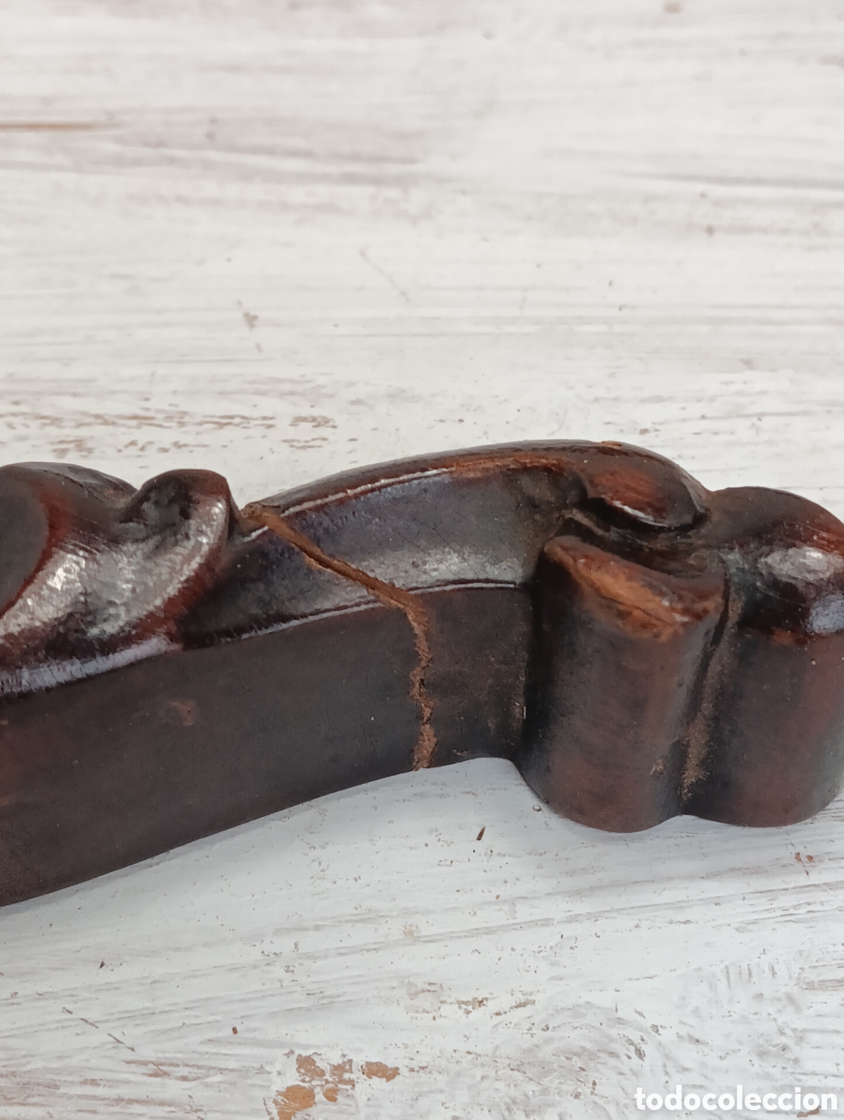 Antig&uuml;edades: Pareja Copetes Silla Madera Restaurar. - Foto 4