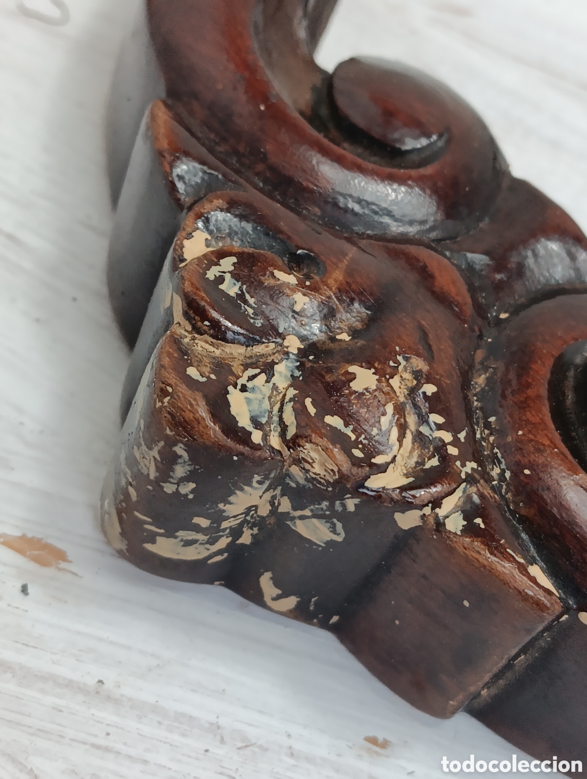 Antig&uuml;edades: Pareja Copetes Silla Madera Restaurar. - Foto 5