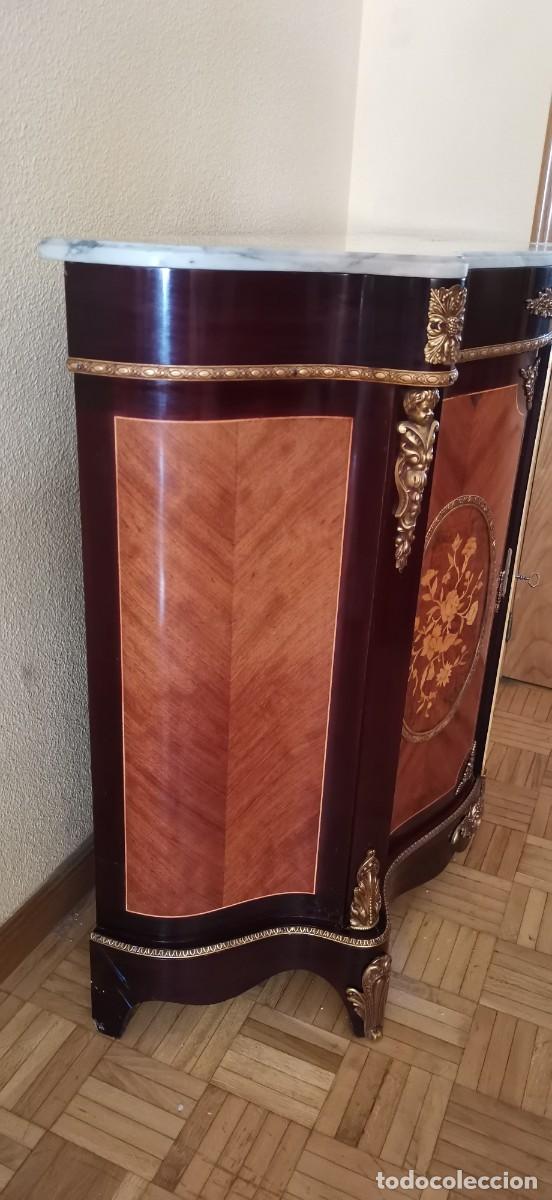Antig&uuml;edades: Recibidor de madera y marmol - Foto 2