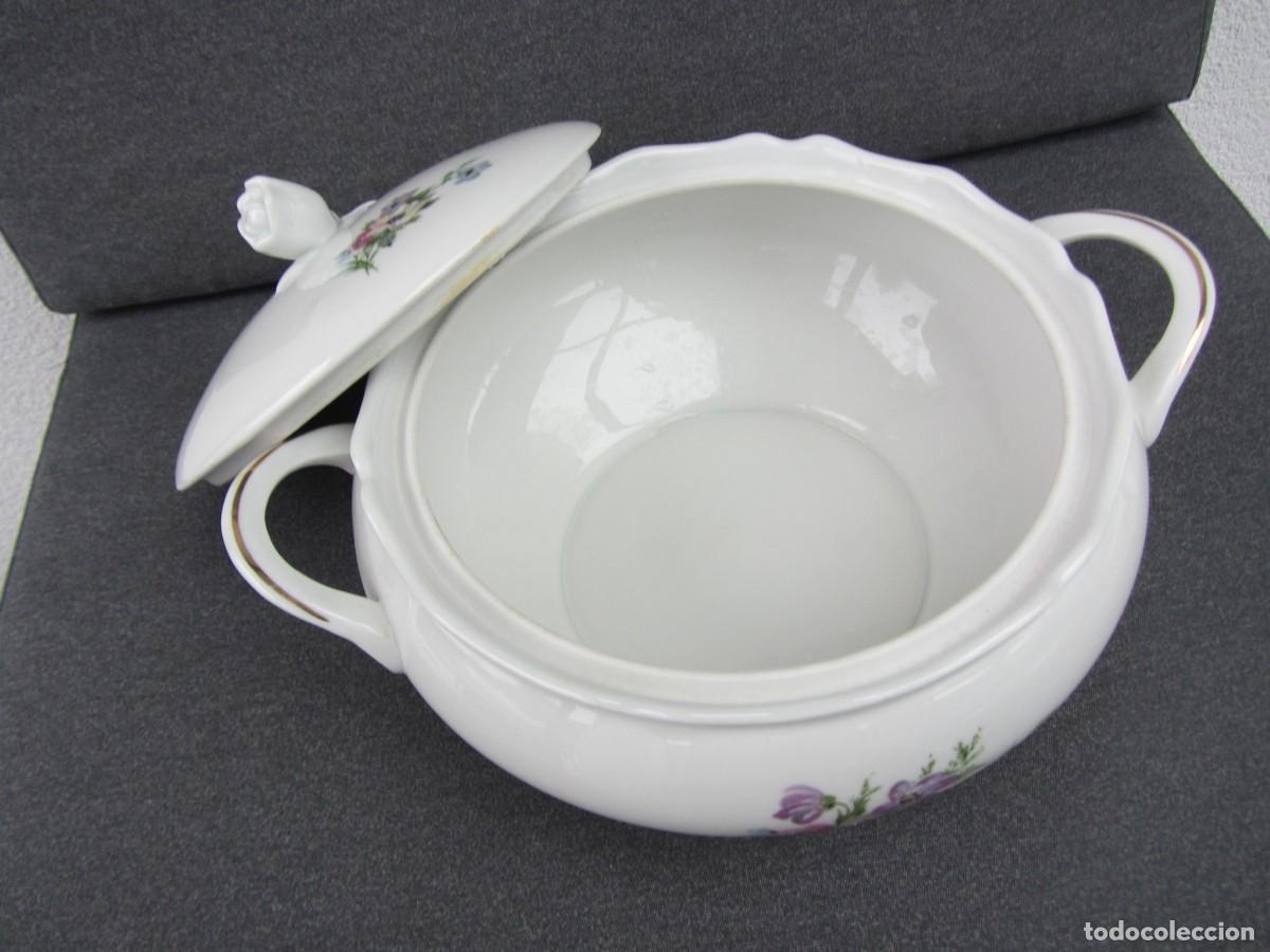Antig&uuml;edades: Sopera porcelana Francesa - Foto 3