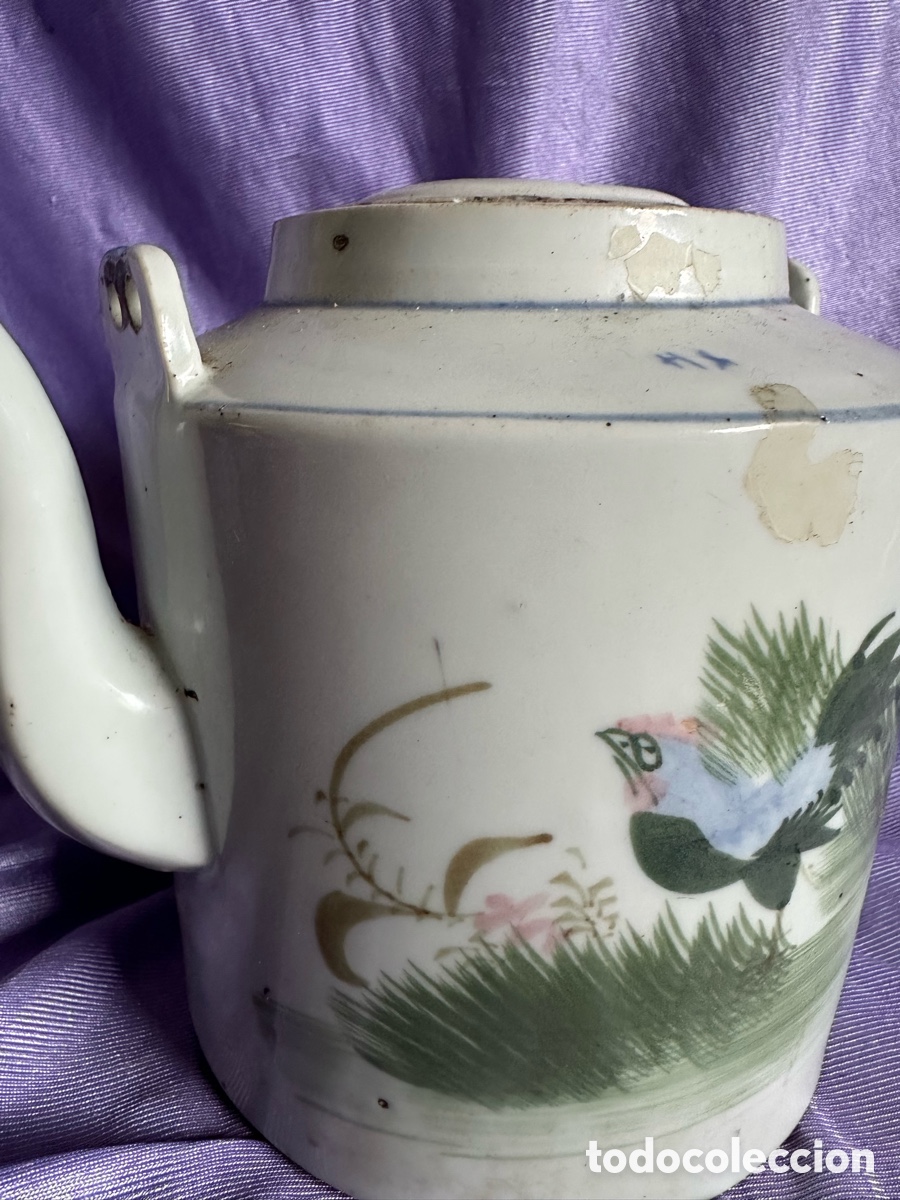 Antig&uuml;edades: Tetera jarr&oacute;n porcelana china - Foto 2