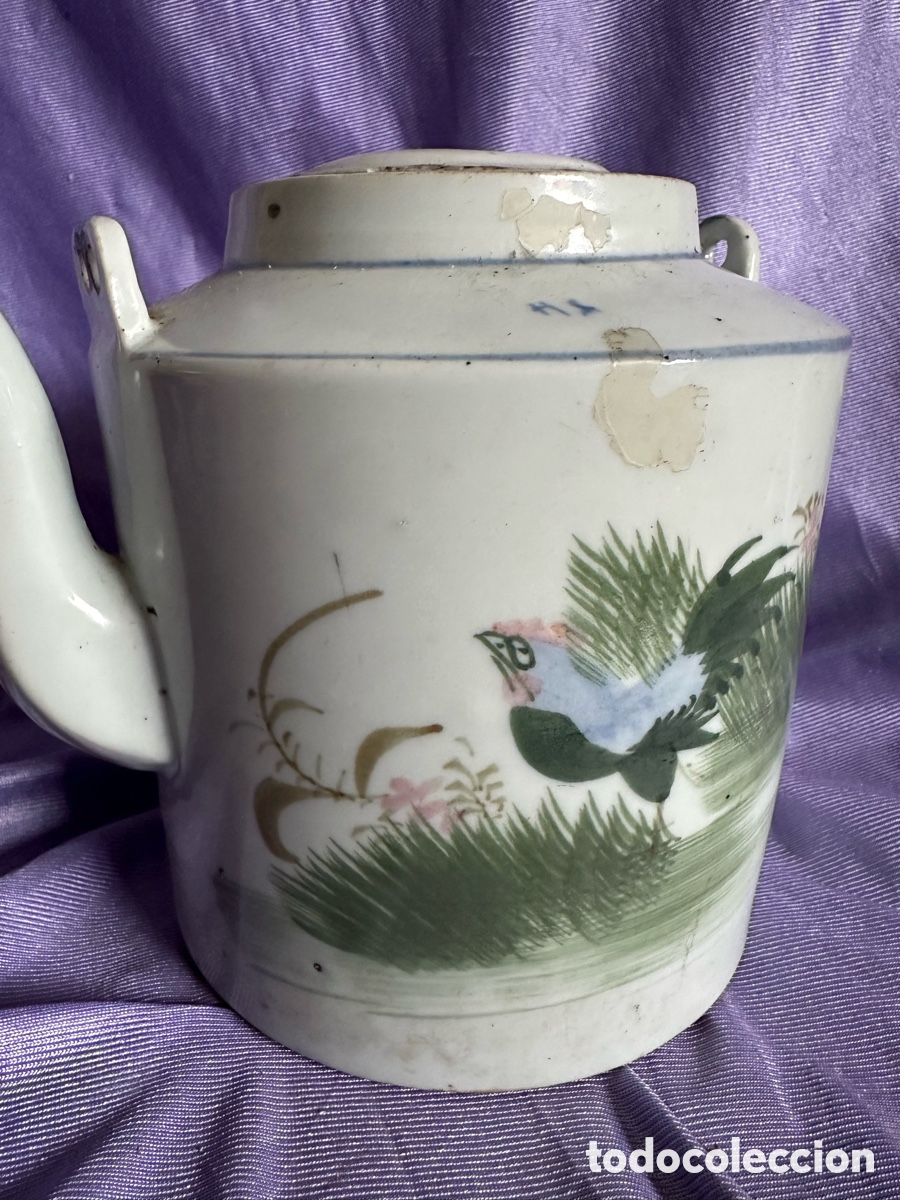 Antig&uuml;edades: Tetera jarr&oacute;n porcelana china - Foto 3