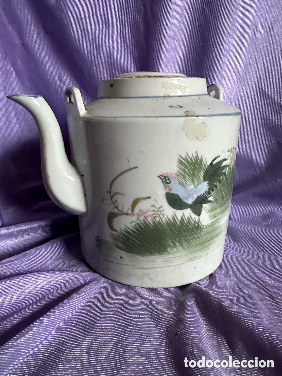 Antig&uuml;edades: Tetera jarr&oacute;n porcelana china - Foto 1
