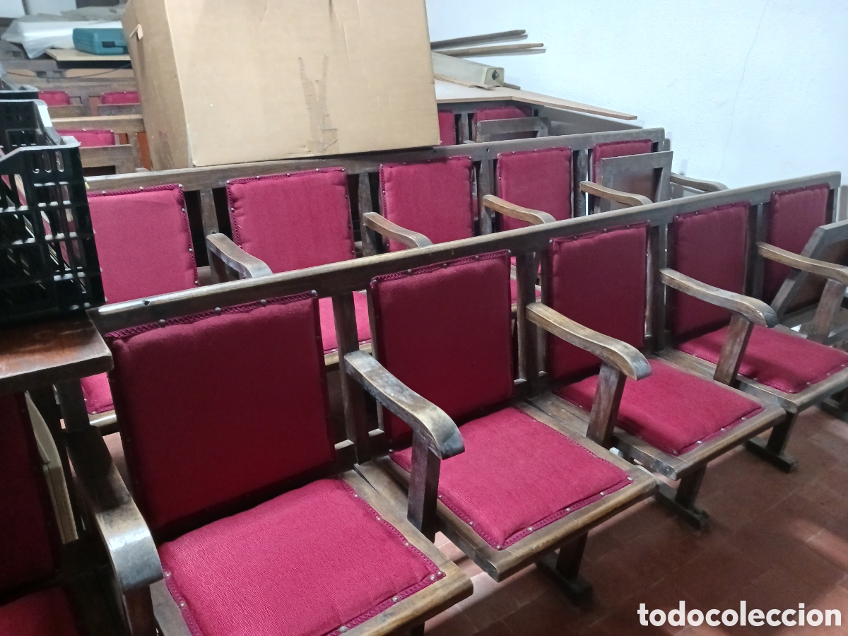 Antig&uuml;edades: Bancada antigua teatro - Foto 1