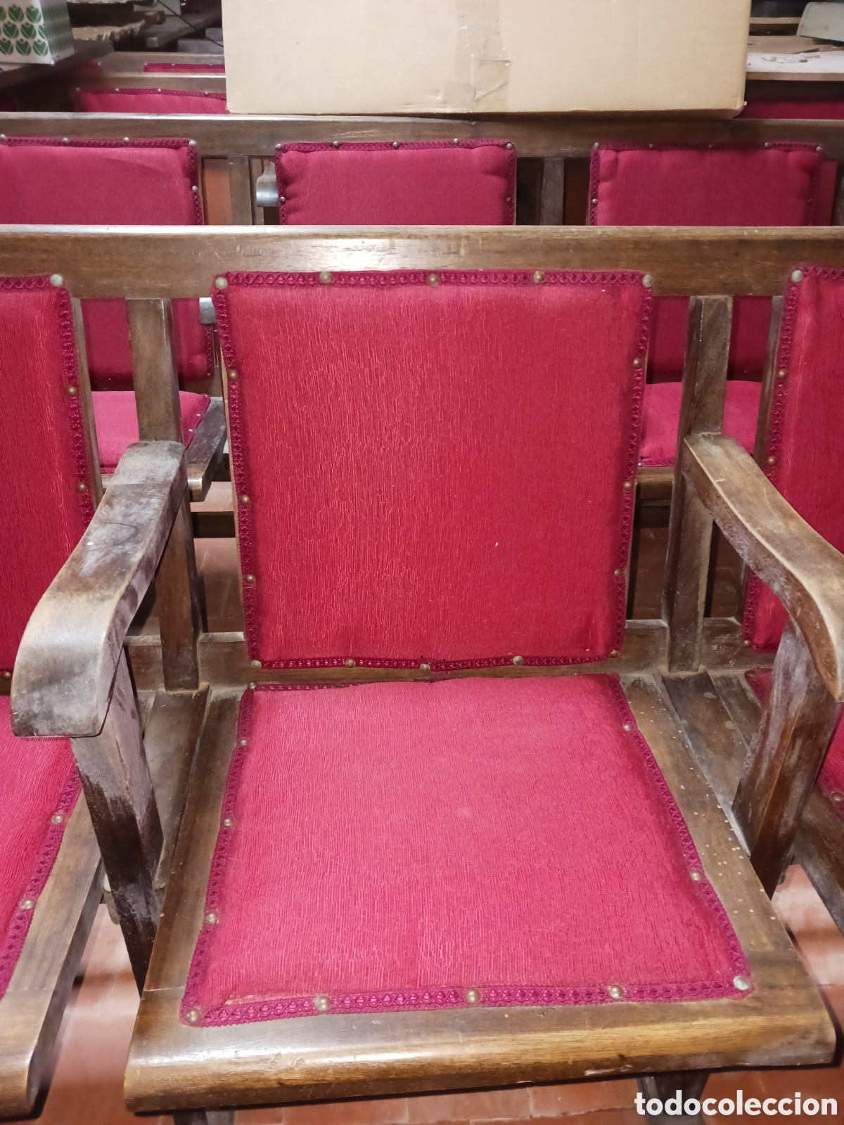 Antig&uuml;edades: Bancada antigua teatro - Foto 2