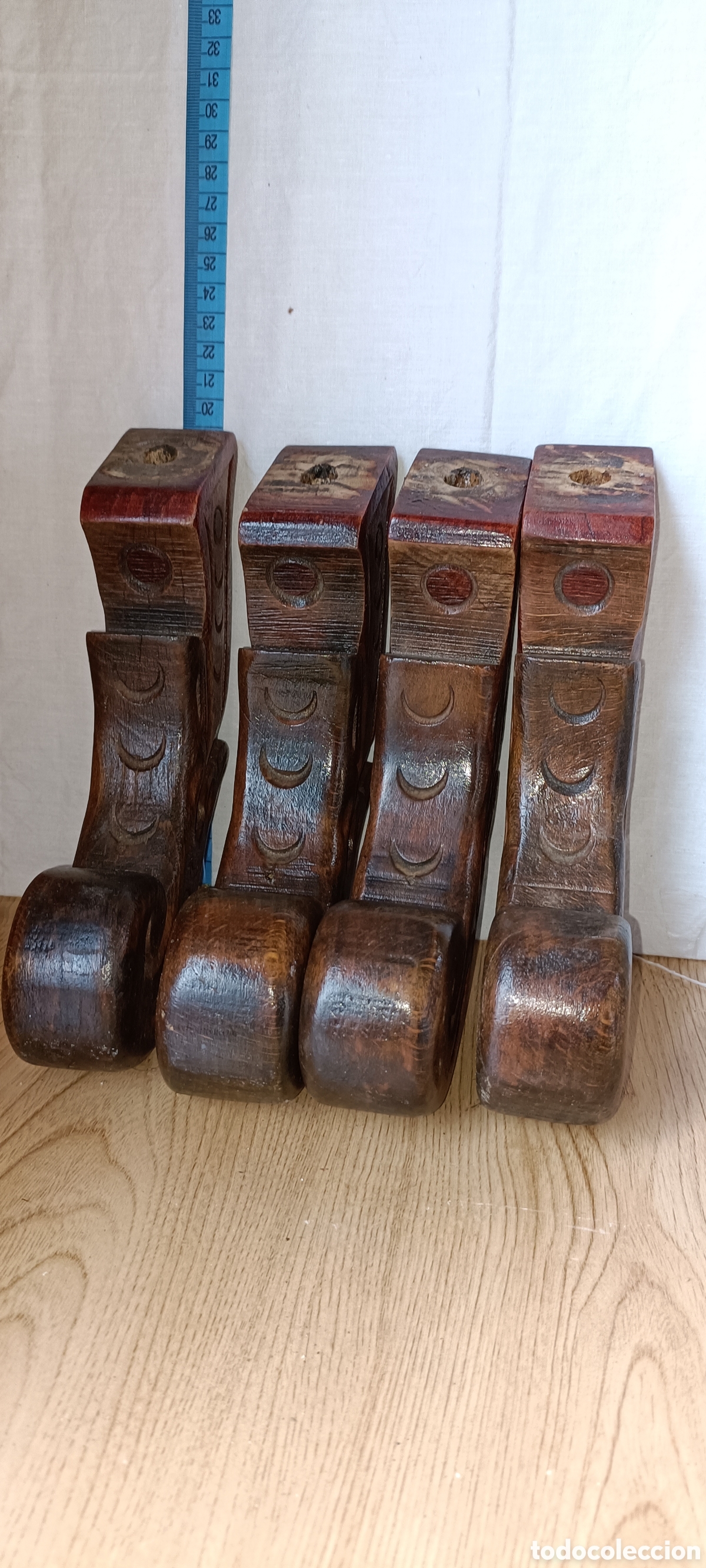 Antig&uuml;edades: Madera, tallada. Ideal para soportes - Foto 3