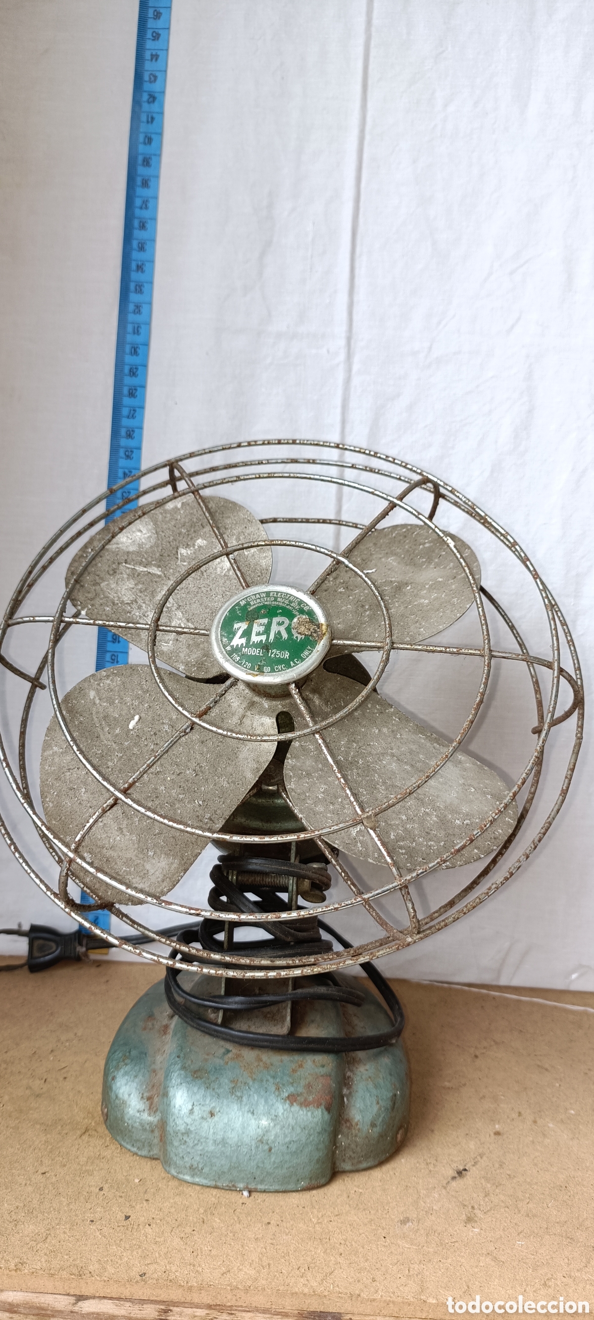 Antig&uuml;edades: Ventilador antiguo, marca Zero. - Foto 2