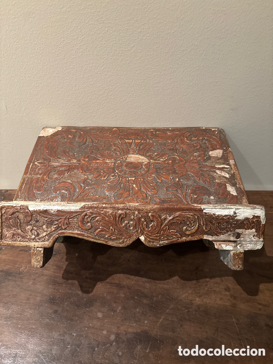 Antig&uuml;edades: Atril plateresco siglo XVI - Foto 3