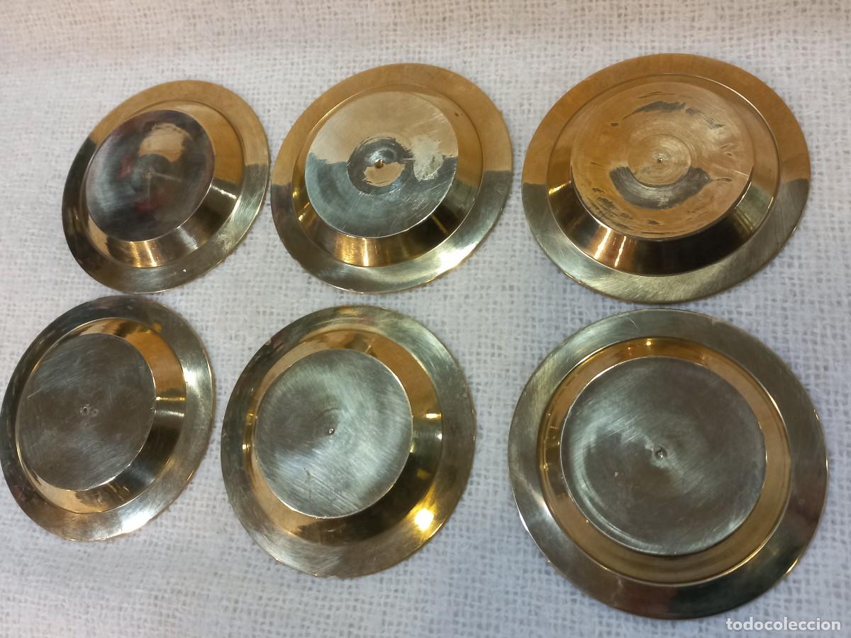 Antig&uuml;edades: SEIS-PLATITOS (multiusos) metal-esmalte - Foto 9