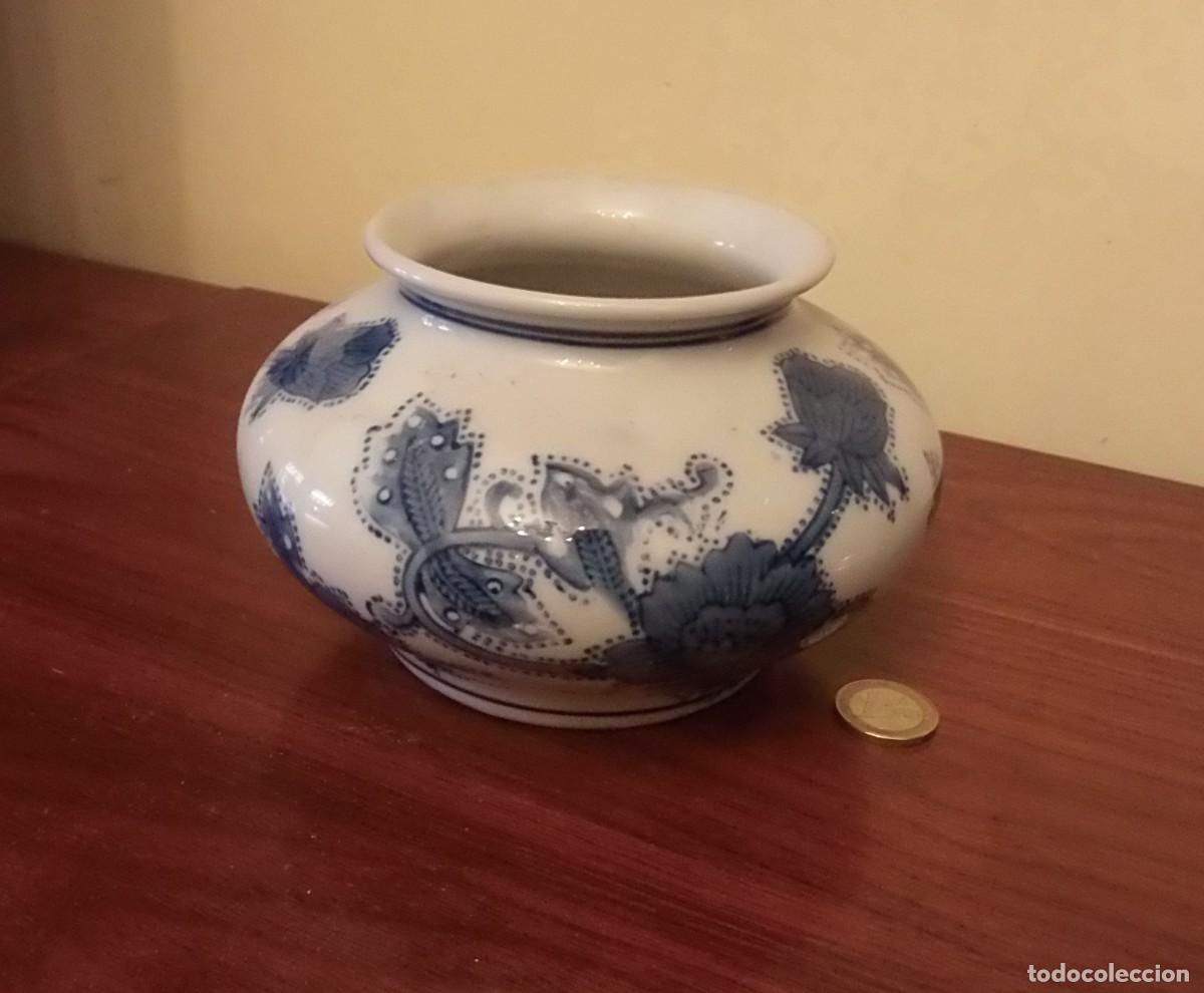 Antig&uuml;edades: RECIPIENTE, CUENCO DE CERAMICA FLOREADO. - Foto 1