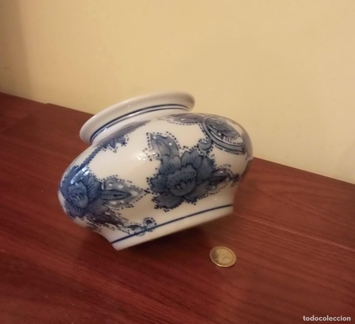 Antig&uuml;edades: RECIPIENTE, CUENCO DE CERAMICA FLOREADO. - Foto 2