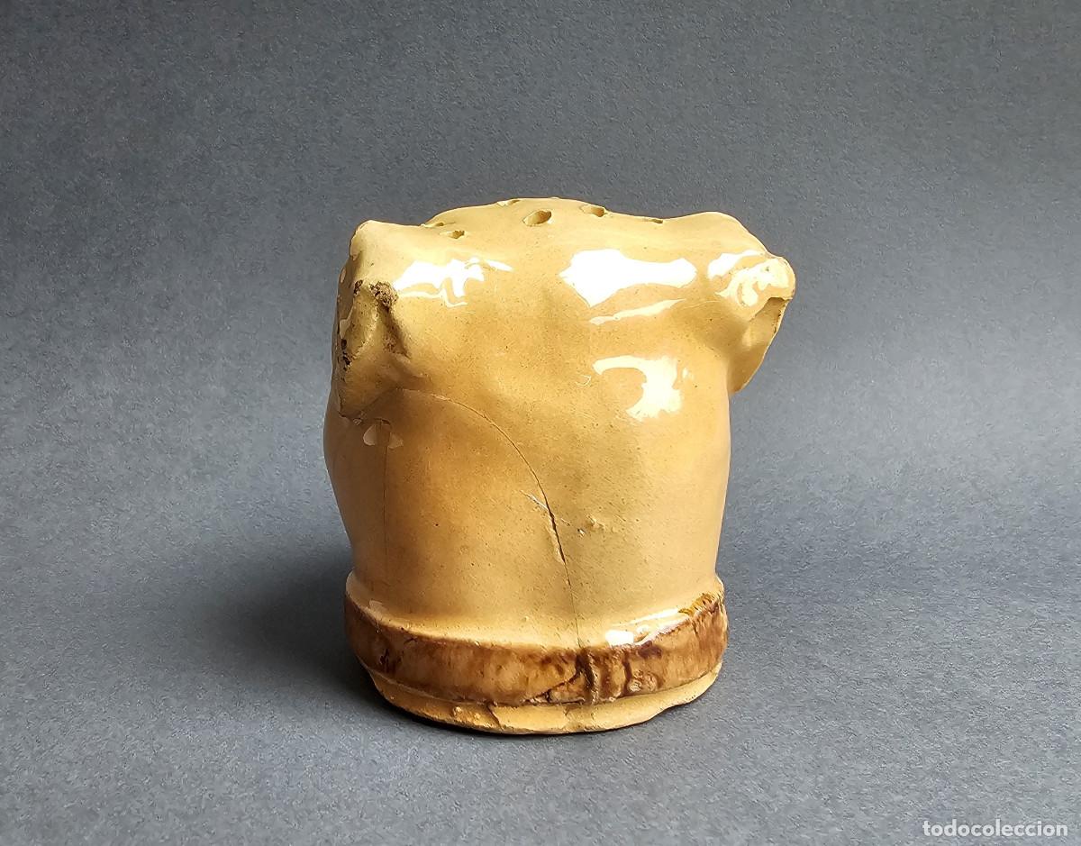 Antig&uuml;edades: ANTIGUO PALILLERO CON FORMA DE CABEZA DE PERRO - Foto 4