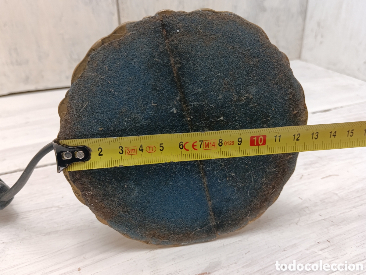 Antig&uuml;edades: Antigua L&aacute;mpara De Mesa Pi&eacute; Lat&oacute;n. - Foto 14