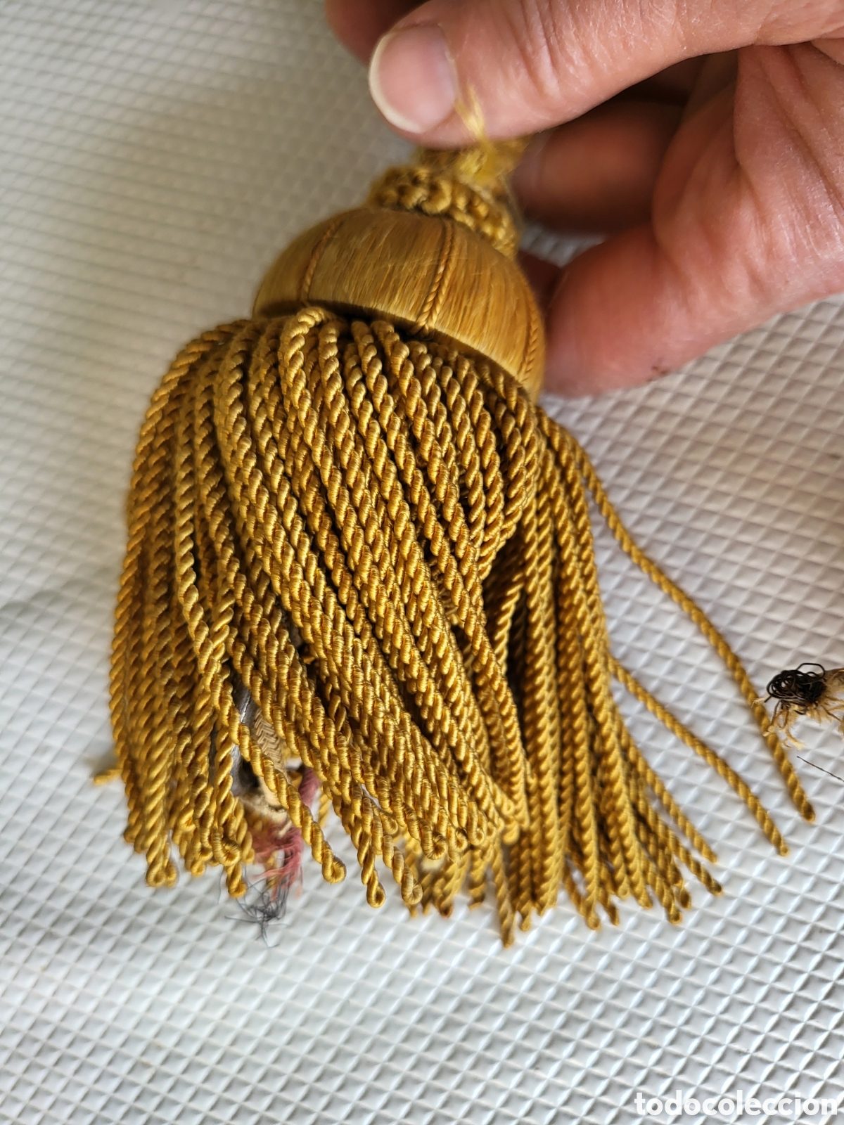 Antig&uuml;edades: Colgador lampara antiguo, extensor con cable interior, cord&oacute;n 2 - Foto 11