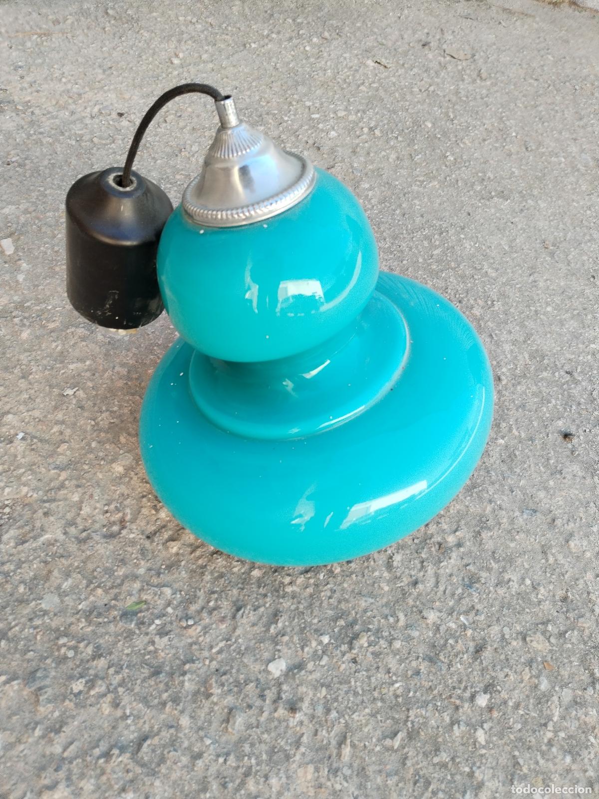 Antig&uuml;edades: lampara azul de techo - Foto 6