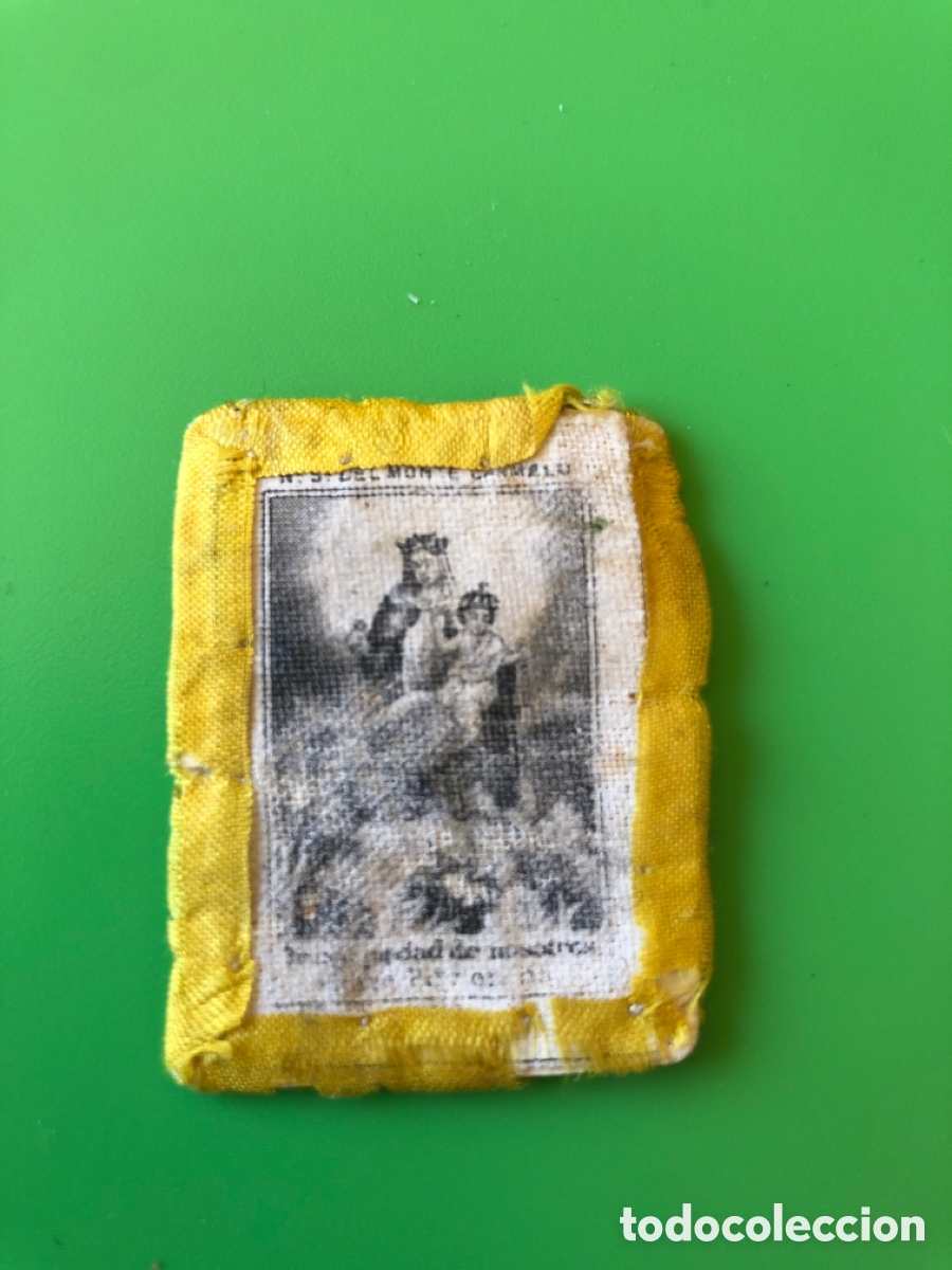 Antig&uuml;edades: Escapulario antiguo Nuestra Se&ntilde;ora del Monte Carmelo. ASM - Foto 1