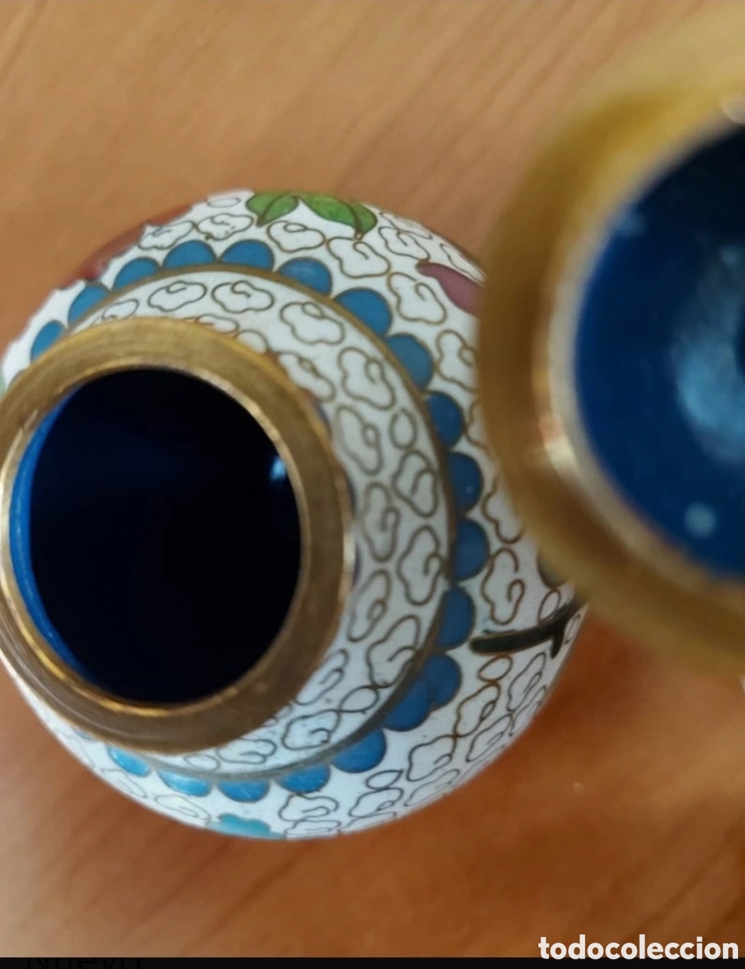Antig&uuml;edades: Tibor antiguo Cloisonn&eacute; - Foto 4