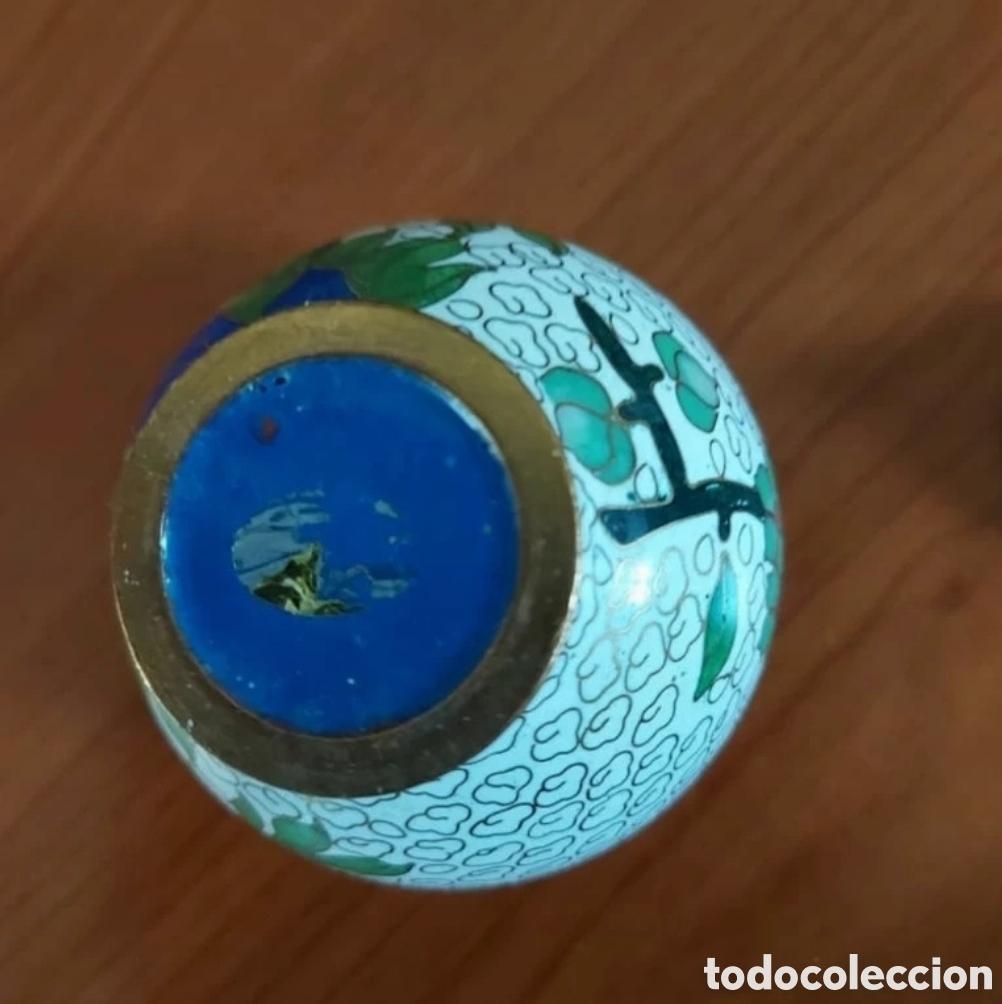 Antig&uuml;edades: Tibor antiguo Cloisonn&eacute; - Foto 5
