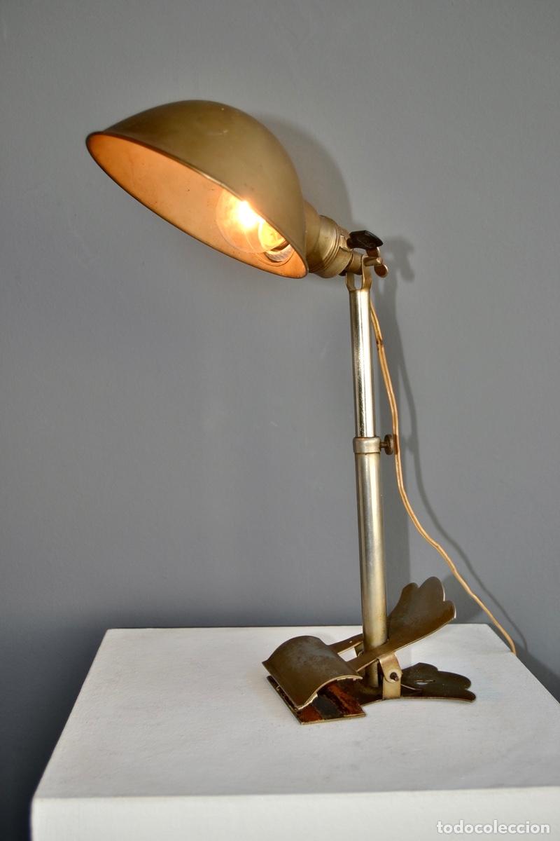 lampara flexo de pinza - medida 30 cm - vintage - Compra venta en  todocoleccion