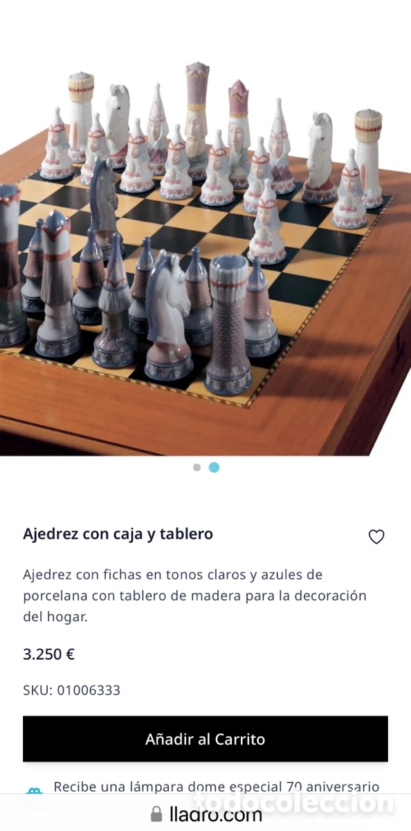 Antig&uuml;edades: REF: 01006333 &ldquo;AJEDREZ COMPLETO CON CAJA&rdquo; LLADR&Oacute; - Foto 20