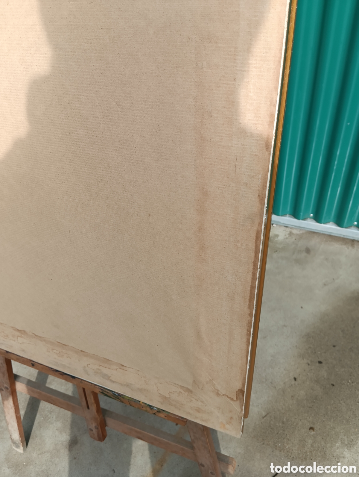 Antig&uuml;edades: Marco Dorado En Madera Con Cristal. - Foto 12