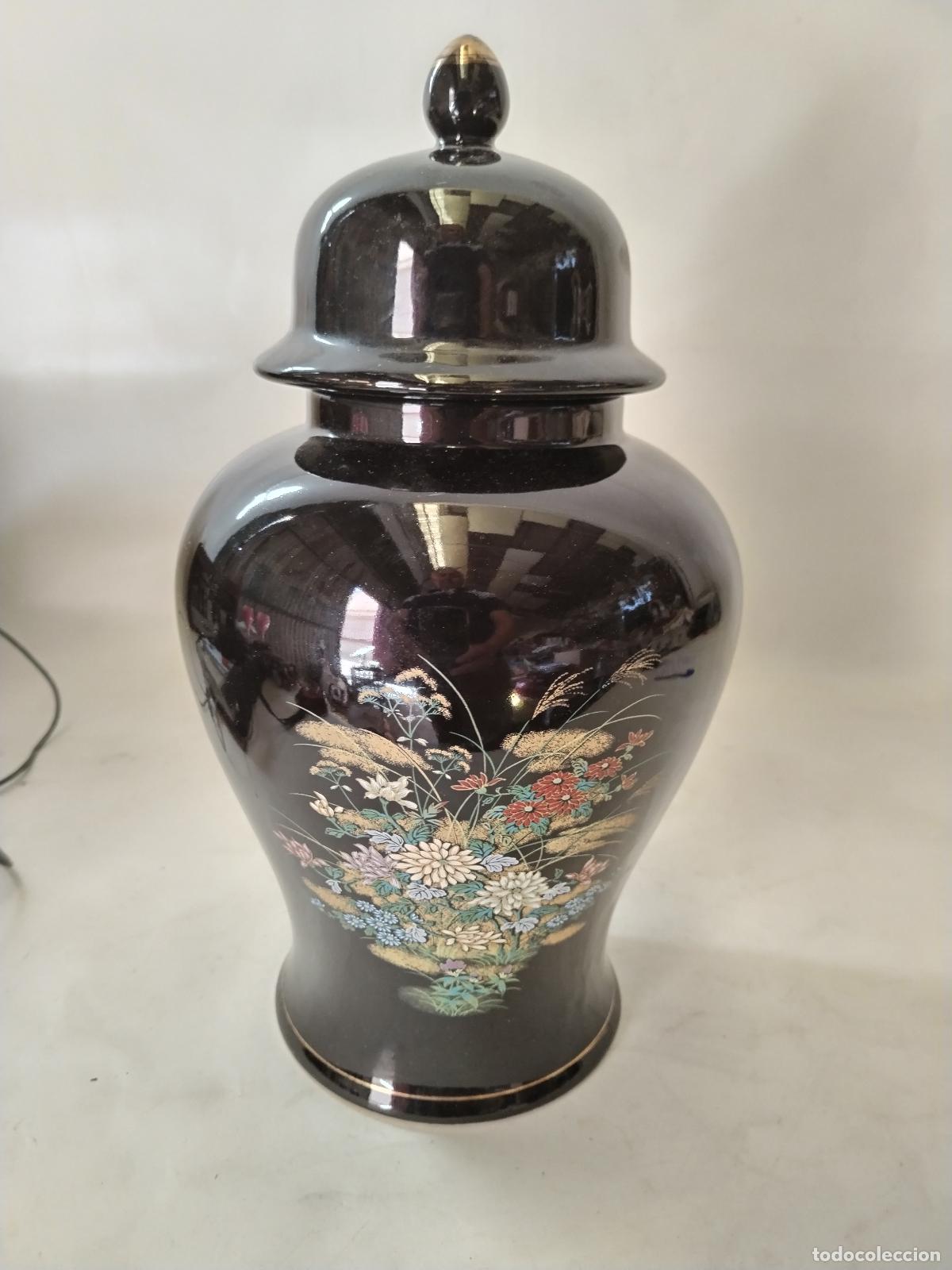 Antig&uuml;edades: tibor jarron negro japan - Foto 1