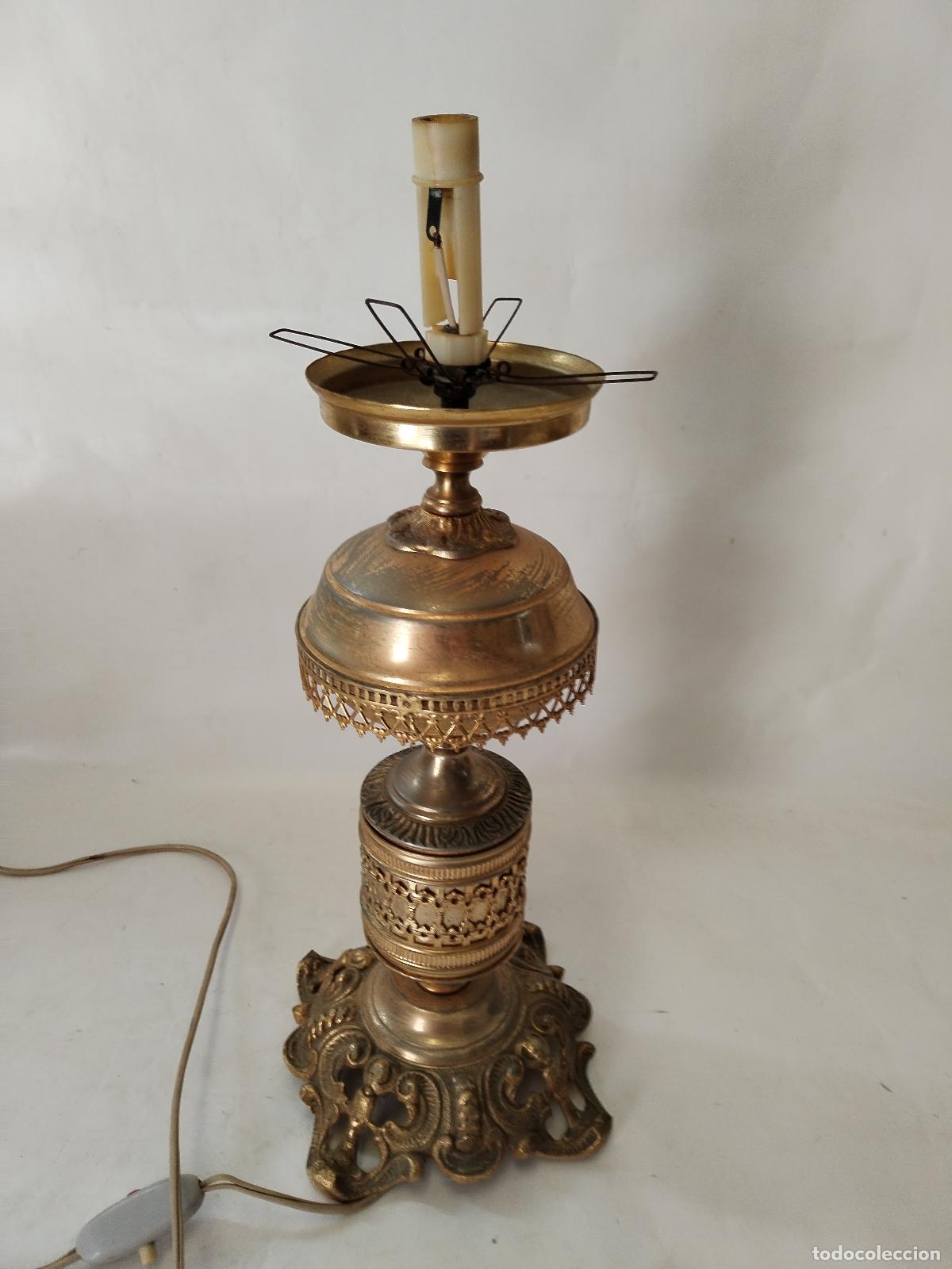 Antig&uuml;edades: lampara sobremesa antigua - Foto 3