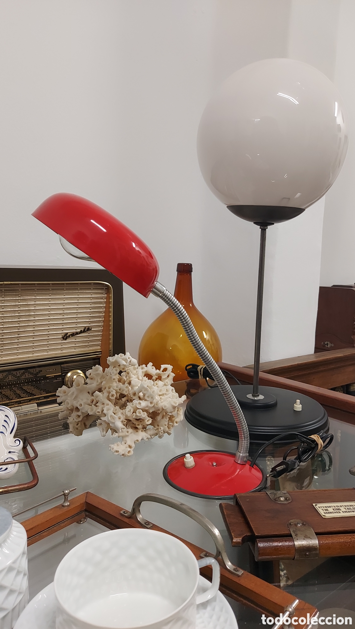Antig&uuml;edades: L&aacute;mpara flexo a&ntilde;os 60 - Foto 4