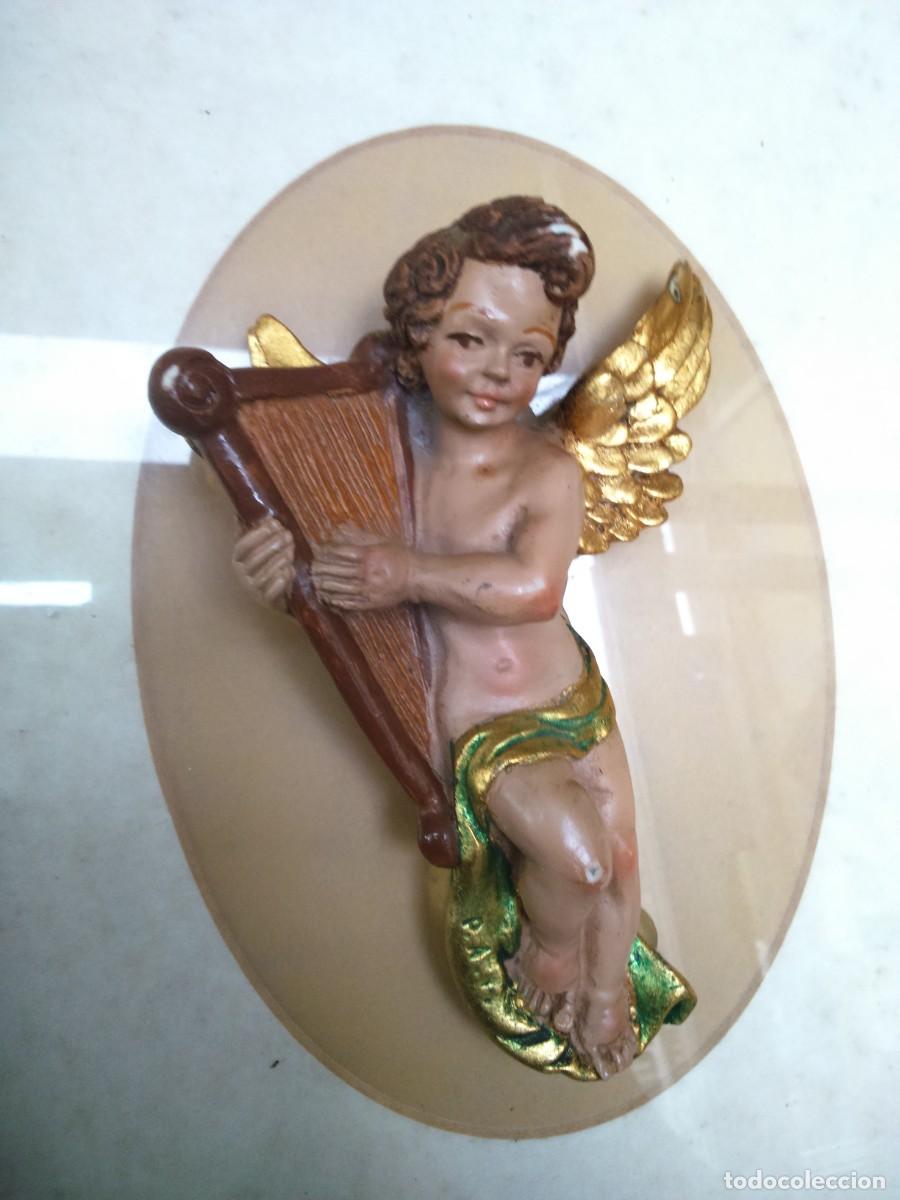 Antig&uuml;edades: PAREJA DE CUADROS CON ANGELES - Foto 2