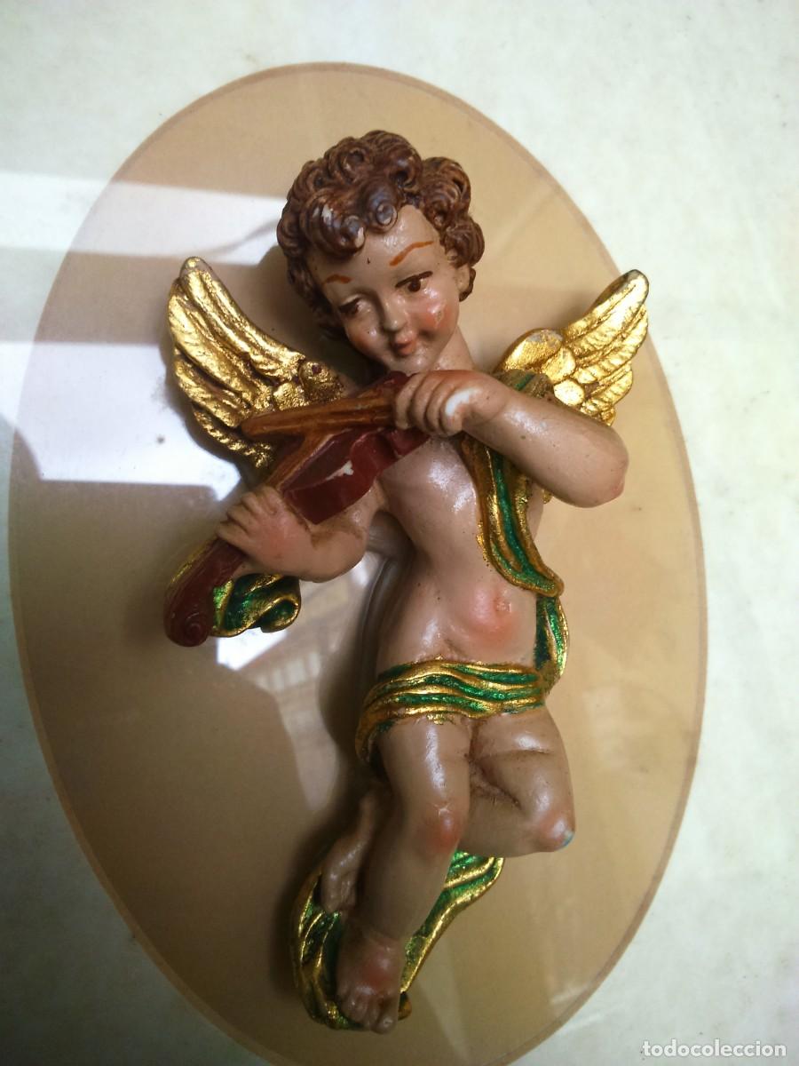 Antig&uuml;edades: PAREJA DE CUADROS CON ANGELES - Foto 3