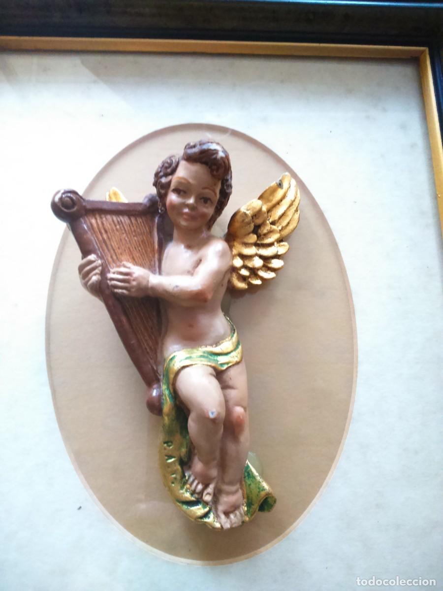 Antig&uuml;edades: PAREJA DE CUADROS CON ANGELES - Foto 5