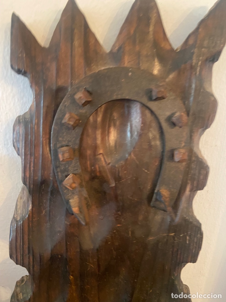 Antig&uuml;edades: Perchero antiguo madera y herradura - Foto 2