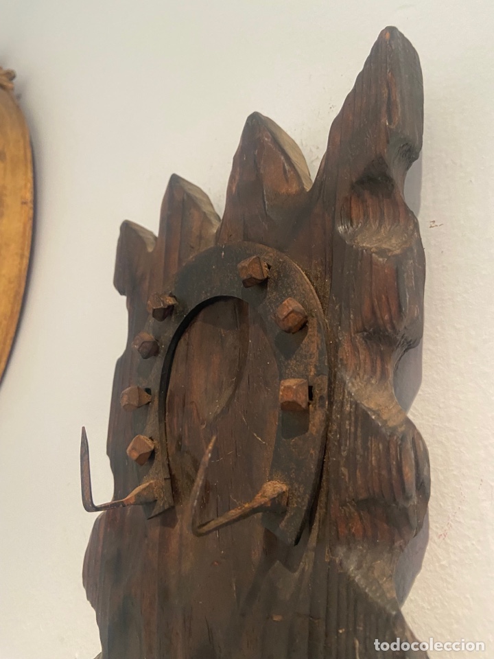 Antig&uuml;edades: Perchero antiguo madera y herradura - Foto 7