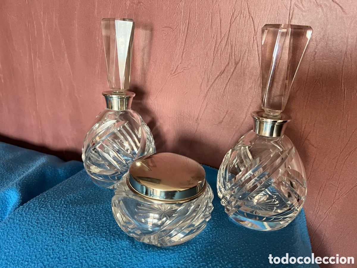 Antig&uuml;edades: 3 piezas tocador talladas - Foto 2