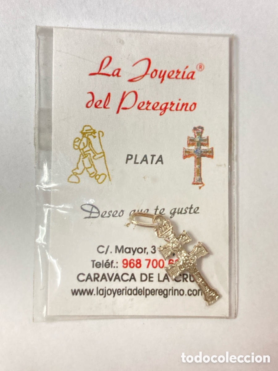 Antig&uuml;edades: Cruz de Caravaca en plata/C136 - Foto 1