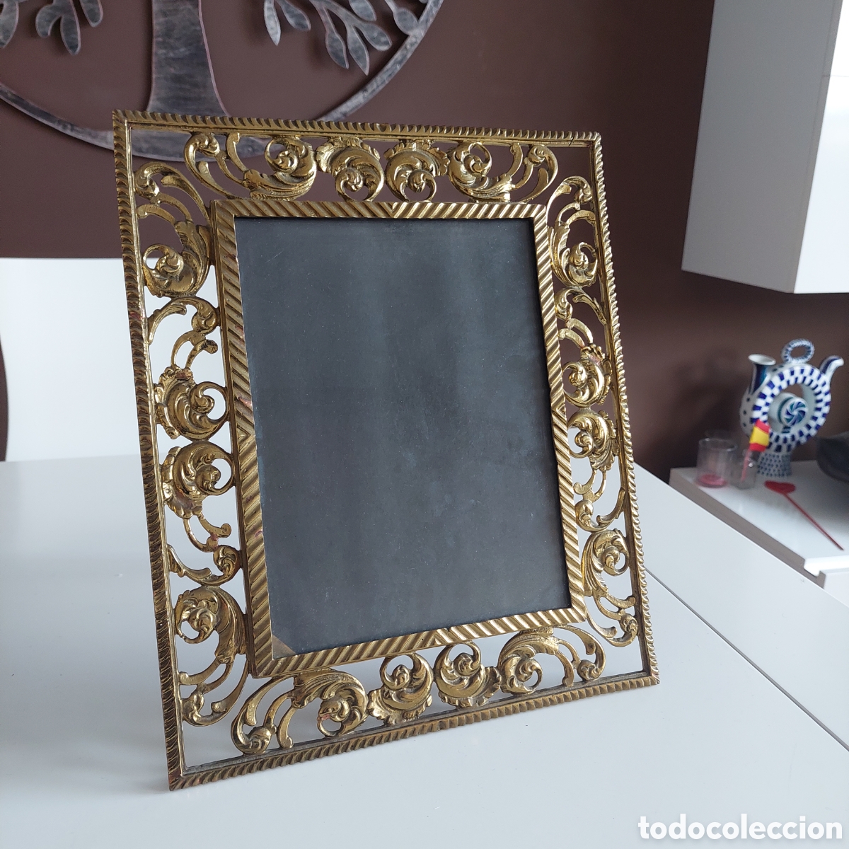 Antig&uuml;edades: Marco de broce antiguo - Foto 1