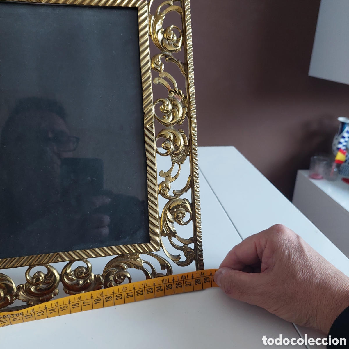 Antig&uuml;edades: Marco de broce antiguo - Foto 5