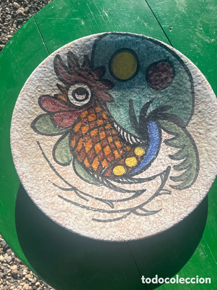 Antig&uuml;edades: Plato del gallo Diaz costa 1960 - Foto 1