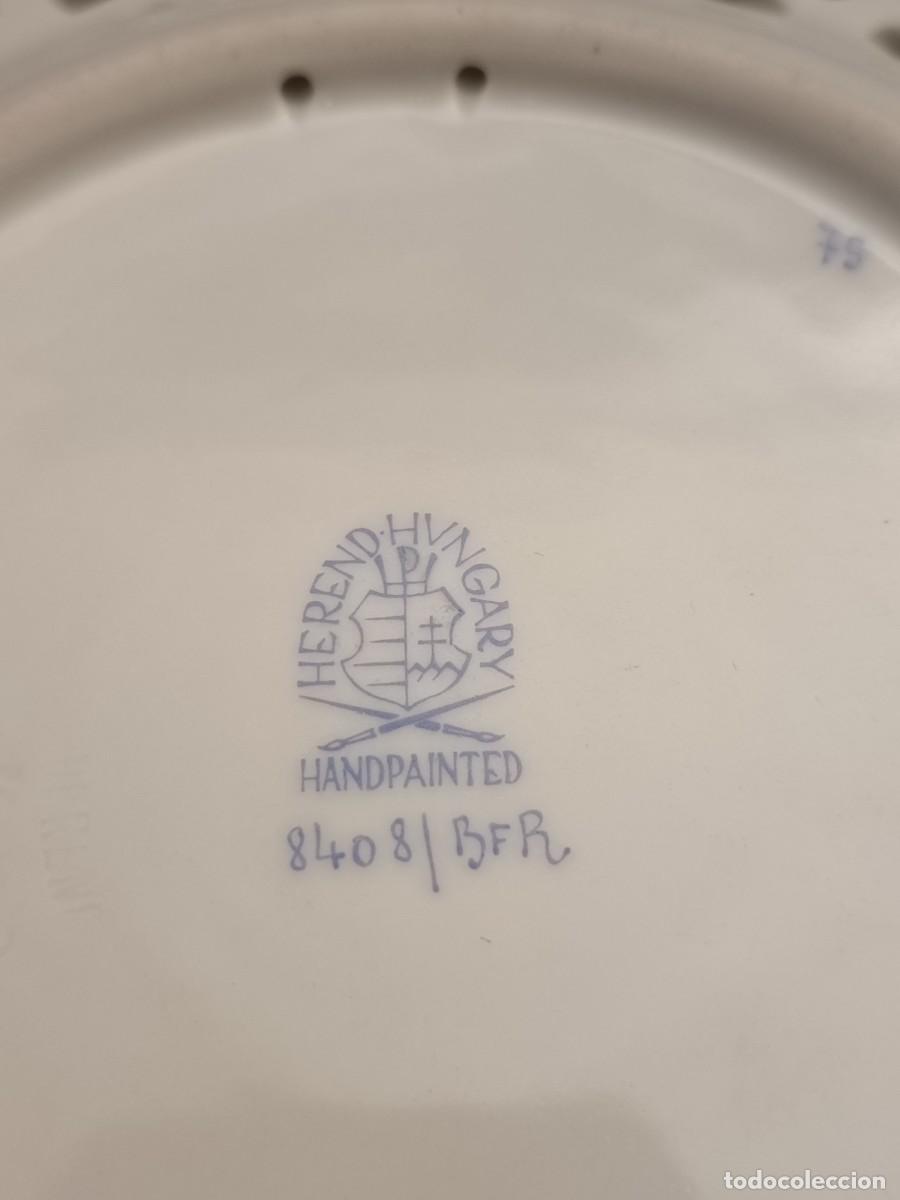 Antig&uuml;edades: PLATO HEREND HUNGARY PINTADO A MANO - Foto 10