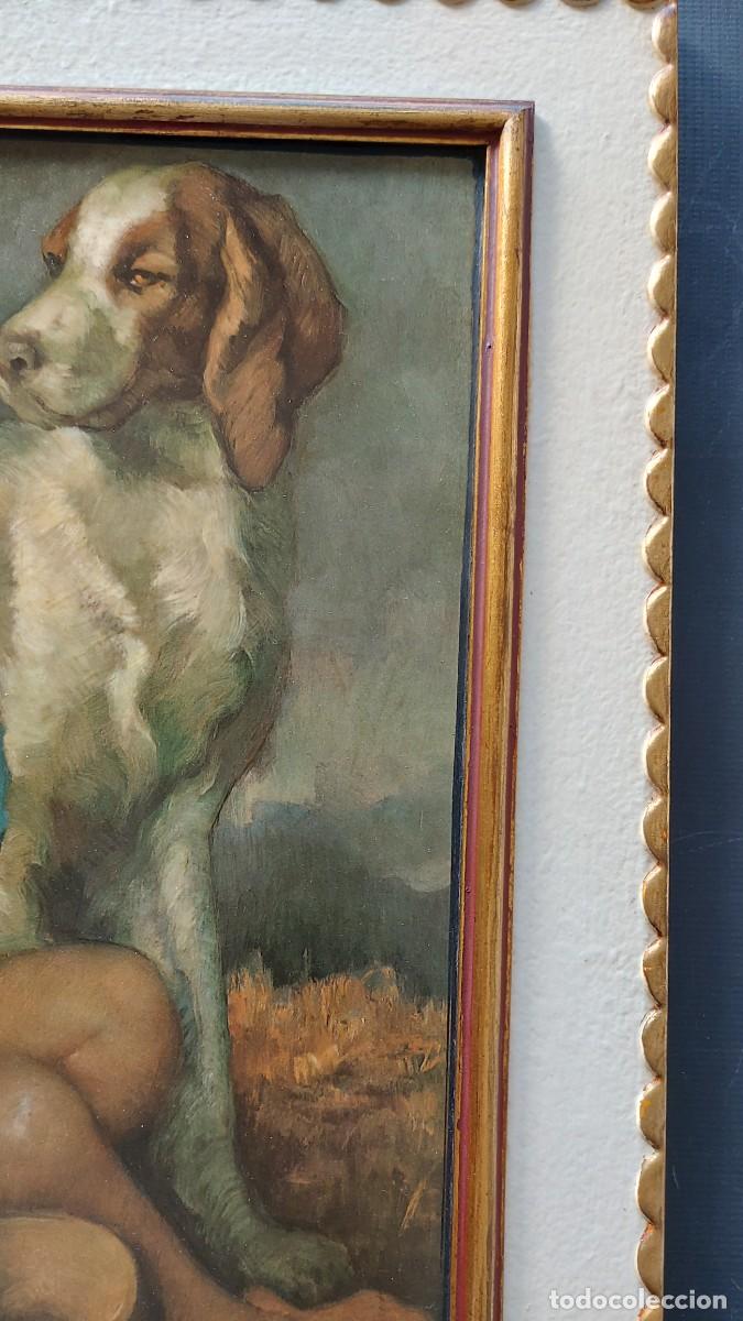 Antig&uuml;edades: CUADRO FRANCISCO RIBERA (NI&Ntilde;A CON PERRO) - Foto 8
